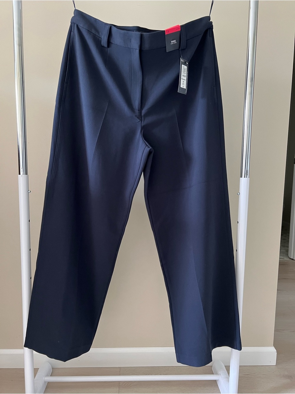 Marks & Spencer Navy Blue Wide Leg Trouser Pants NWT